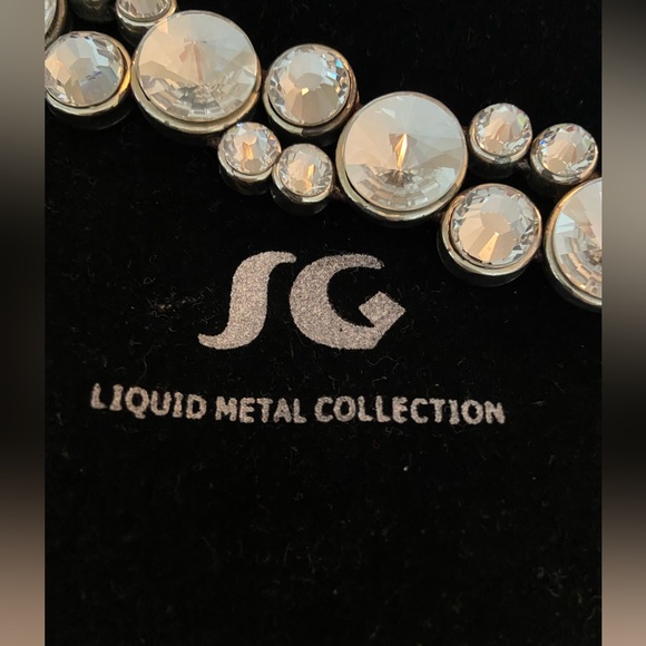Sergio’s Metal Liquid Collection Crystal Bracelet - Picture 2 of 7